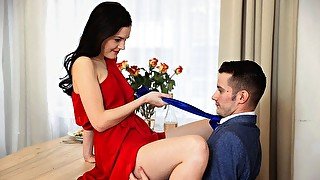 Petite Brunette Anie Darling Loves Riding BFs Big Cock - S38:E15