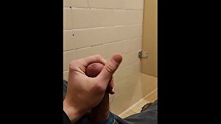 Jerking Off in School Bathroom