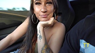 Alessia Luna And Teddy Tarantino In Bends Sexy Bitch Over His Mclaren & Cums On Her Ass