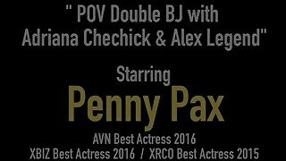 GingerBush Penny Pax & Adriana Chechik Eat Cum!