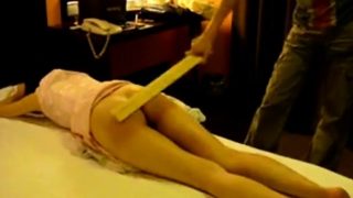 Hard spanking Chinese girl 1