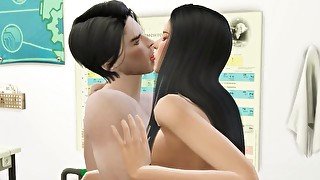 Damon and Elena Classroom Love Making Scene - 3d Hentai - Preview Version