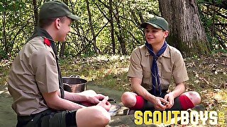 ScoutBoys Sexy scouts in uniform fuck raw outside