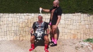 Spandex muscle man BDSM and GUNGE