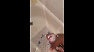 Creamy Jerking Off In The Shower