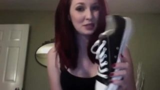 Scarlett Lush in Black Converse and Sweaty Feet