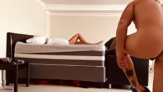 Husband comes to fuck mistress before work