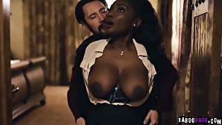 Ebony Estate Agent Getting Face Fucked By Her Horny Cli