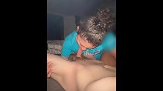 Sucking daddy’s dick!