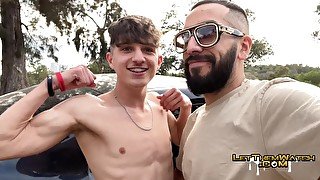 LetThemWatch Twink Raw Public Suck & Fuck Juven Almost Caught !