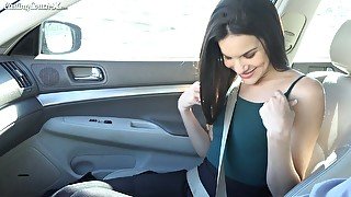 Hot casting video in which Eden Sin gives her head and gets laid