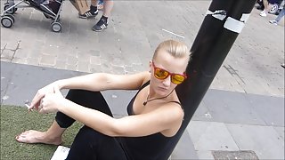 Spying On A Sexy Blonde Girls Tits