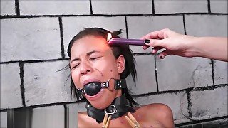 Cruel initiation ofteen slave by mistress Karina