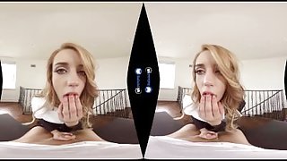 Blonde Teen SIster Nun Fucks Priest POV on BaDoinkVR.com