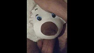 I fuck a bear in the mouth and cum on him a lot of sperm