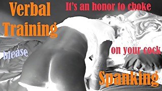 Spanking Lesson - How to suck Master’s Cock (Audio Only)