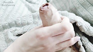 Masturbation with gentle hands