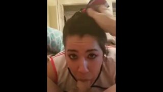 BBW cheerleader blowjob 