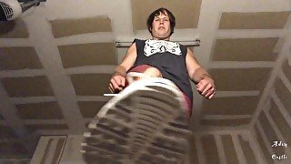 POV Tough Jogger Gives Sissy A Sneaker CBT