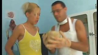 Blonde Babe Enjoys Clinic Sex