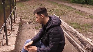 Czech Hunter - He caught his girlfriend cheating on him so he tries some fat cock