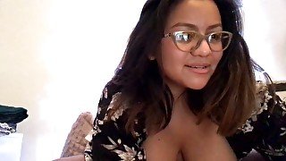 Nerd black chubby masturbation