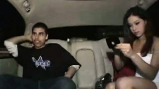 Cute latina bimbo gets her fine little ass into the back of a limo