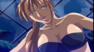 Hot busty anime milf being fucked in forest