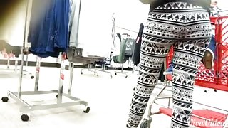 Sexy milf in spandex nice ass at target