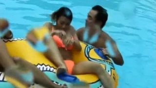 Asian with big scoops and great a-hole gets banged outdoors