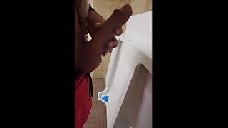 johnholmesjunior showing cock off in busy public mens bathroom out in whiterock