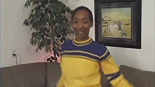 Hairy ebony cheerleader assfucked by her stepdad huge black cock.