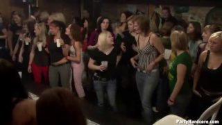 Wild amateur babes get fucked at the club