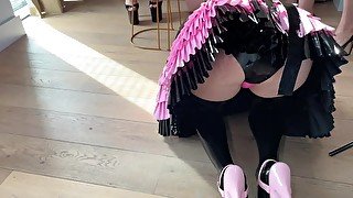 LATEX LADIES WHO LUNCH: MAID TO SUCK COCK