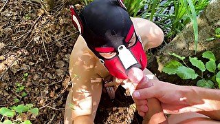 Outdoor Chastity Fag Humiliation