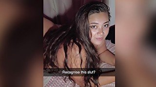 Chubby Teen Wife Caught Fucking Her Boss on Snapchat