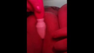 Close up female orgasm with toy