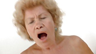 Older woman pleasing younger dude