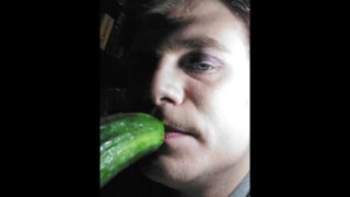 Femboy Gives A Giant Cucumber An Amazing Bj