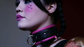 Cosplay babe looking like a doll is fucked hard by horny stud Xander Corvus