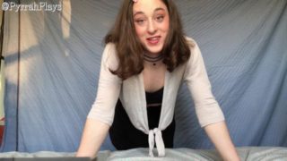 Cute transgender teen with a big dick pleasures herself thinking about you!