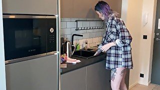 Young Housewife Loves Morning Sex - Cum in My Coffee