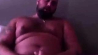 Handsome Popper Bear Self Facial Cumshot