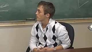 Twink endures ass fucking in classroom