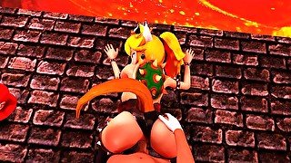 Bowsette and the Crown of Love  Super Mario  3D Animation