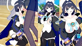 【エロゲーコイカツ！】VTuber オーロ・クロニー3DCG巨乳アニメ動画(バーチャルYoutuber)[Hentai Game Koikatsu! Ouro Kronii(Anime 3DCG