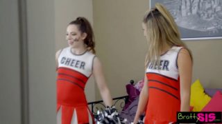 Teen cheerleader fucks her stepbrother