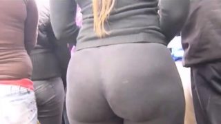 Massive Ass In Tight Leggings Outside