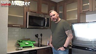 Angry stepdad teaches you to worship his boots huff and drink piss to serve as a slave PREVIEW