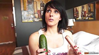 Zucchini and sausages - vanessa hard porn video